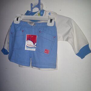 Huskies Baby Bebe Long Sleeve Shorts Set